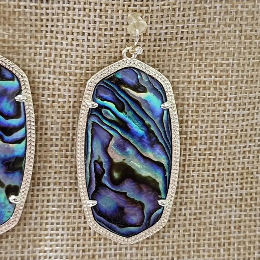 Kendra Scott Gold and Abalone Gorgeous‎ Hand Picked Stones Danielle Earrings